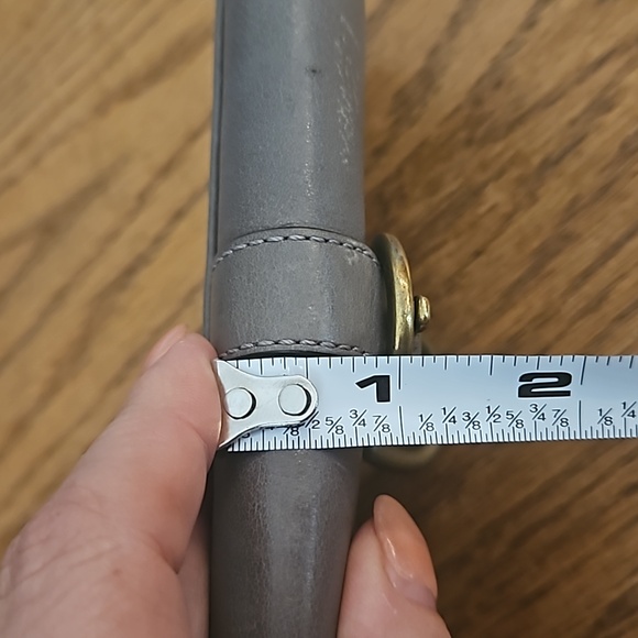 Coach Legacy Garcia Trifold gray leather wallet with pink interior - Picture 14 of 15